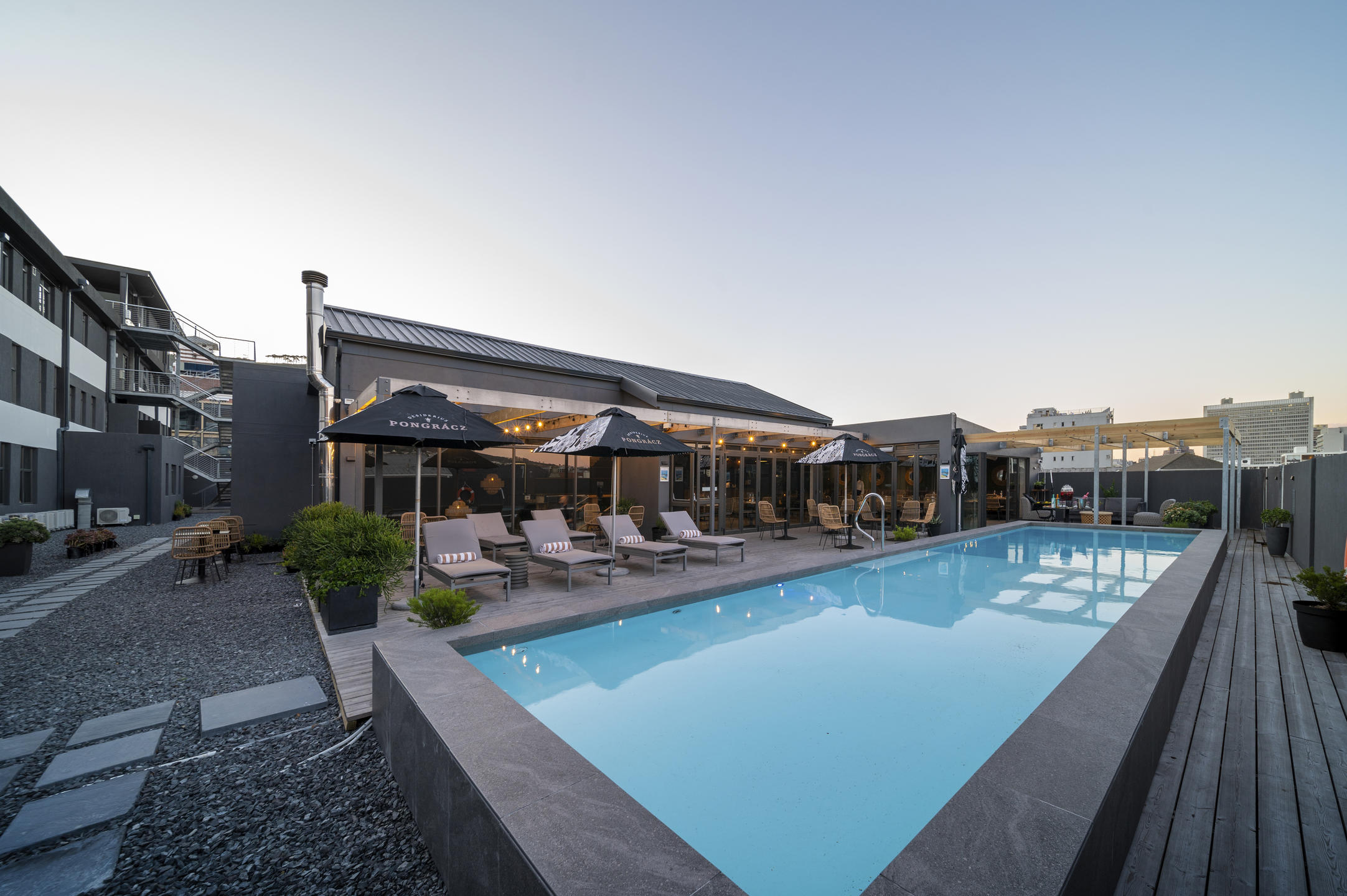 Kloof Street Hotel The Sanctuary Restaurant Upstairs Pool Cape Town